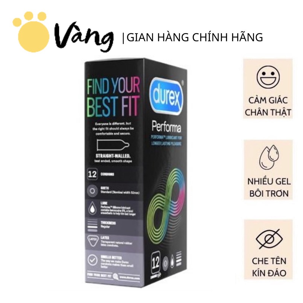 1 Cái (Chiếc) Bao Cao Su Kéo Dài Thời Gian Durex Performa Giữ Trọn Khoảnh Khắc