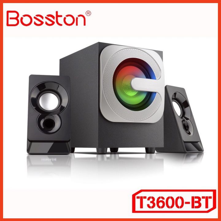 Loa Máy Tính Bosston T3500-BT Bass, Treble Loa Vi Tính PC Để Bàn Bluetooth Công Suất 20W Kết Nối Usb Thẻ Nhớ Jack 3.5