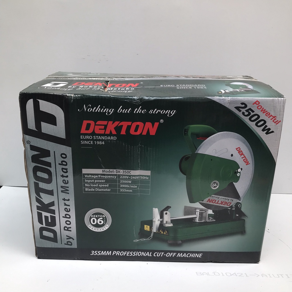 Máy Cắt Sắt 355mm Dekton DK350C Công Suất 2500W, Bảo Hành 6 Tháng, Cam Kết Chính Hãng, Tặng Kèm Lưỡi Cắt Sắt 355mm