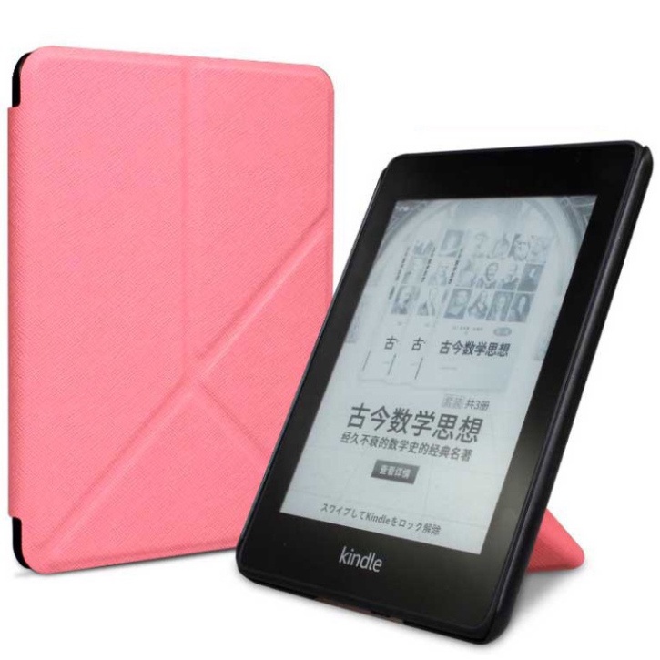 Bao Da Kindle Paperwhite Basic Oasis Voyage Origami -Nắp Gập Hút Nam Châm Giá Đỡ - Phụ Kiện Đẹp Xaha