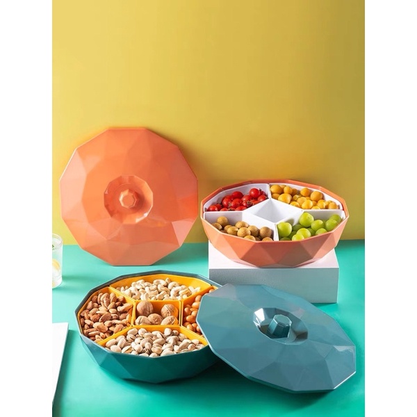 Hộp đựng bánh kẹo tết 5 ngăn cao cấp