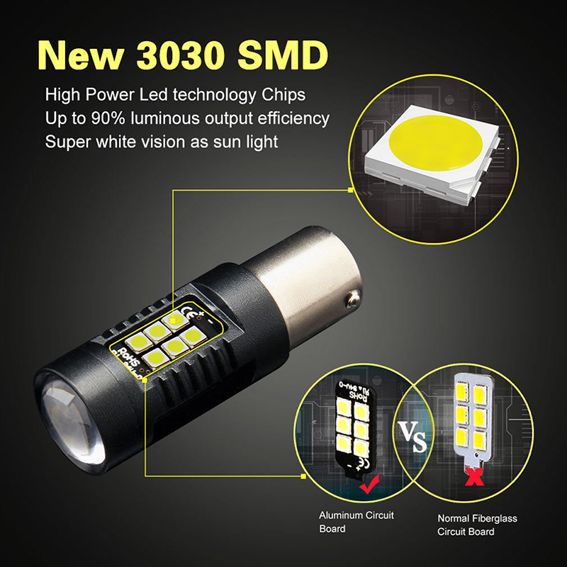 Đèn Led Lùi Xe 1156 Ba15S P21W 21smd Led 1200lm