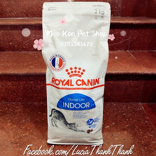 Thức ăn hạt khô cho mèo Royal Canin Indoor 2 kg