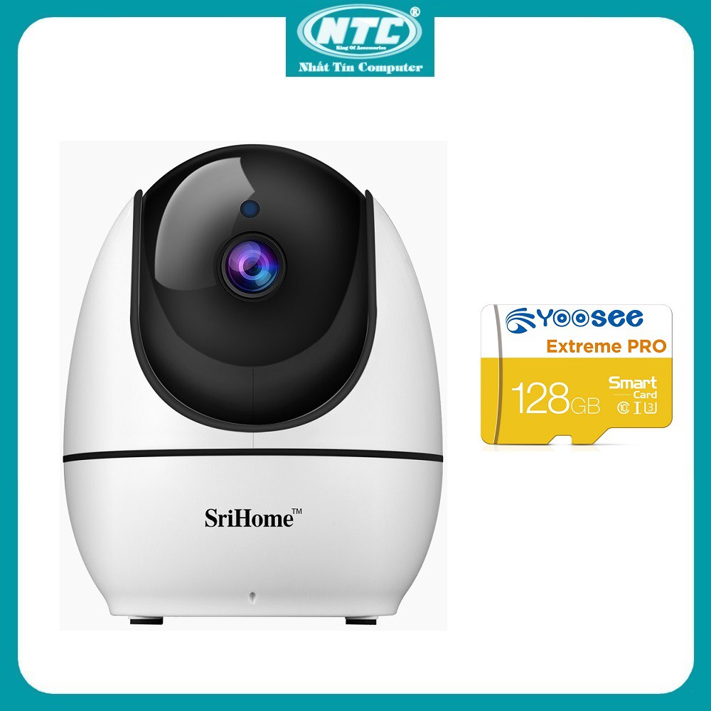 Camera IP Wifi SriHome SH026 3.0MP FullHD+ 1536P, 1 Anten, xoay 355 độ (Trắng) - 4 Phân Loại tùy chọn