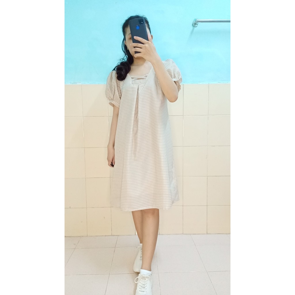 Đầm bầu  💝 SALE LỖ VỐN 💝 Đầm suông thời trang thiết kế chất liệu thô siêu mát Free size 43~70kg