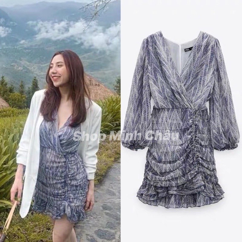 (Sẵn) Váy mini voan Zarrrraa dư sịn