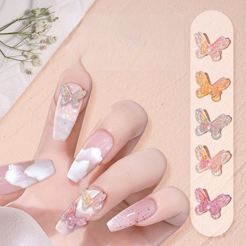 Phụ Kiện Trang Trí Móng Tay Hình Nơ Xinh Xắn|Vật Liệu Trang Trí Móng Tay Hình Bướm 3D