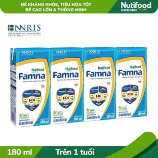 Thùng 48 hộp sữa bột pha sẵn famna thụy điển 180ml