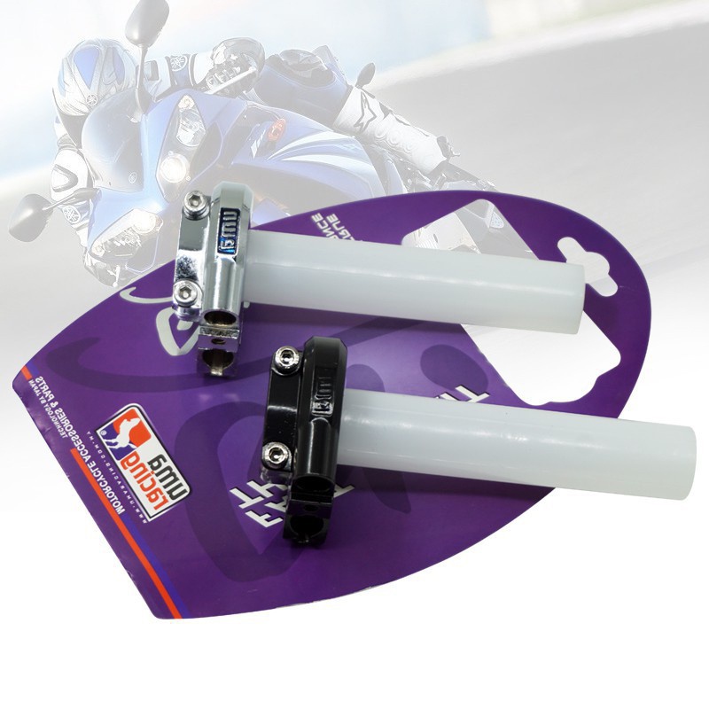 Xe máy Y15ZR NVX155 RS150 Uma Racing Tay ga nhanh Đen / Chrome