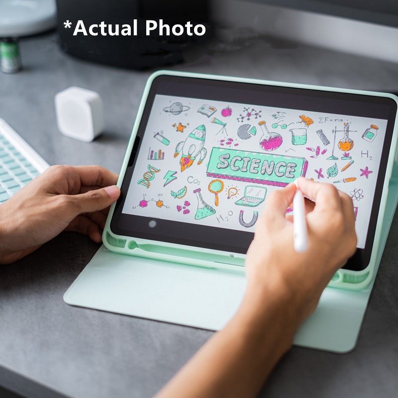 Bao da máy tính bảng NIXXOS có ngăn bút thích hợp cho IPad 9.7 5th 6th 10.2 7th 8th 9th Air1/2/3/4Pro 11Pro 10.5 9.7