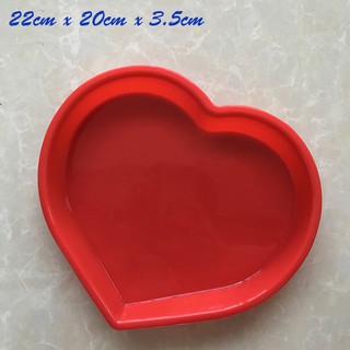 HCM - Khuôn silicon tim tròn nướng bánh, đổ rau câu, làm đồ tráng miệng
