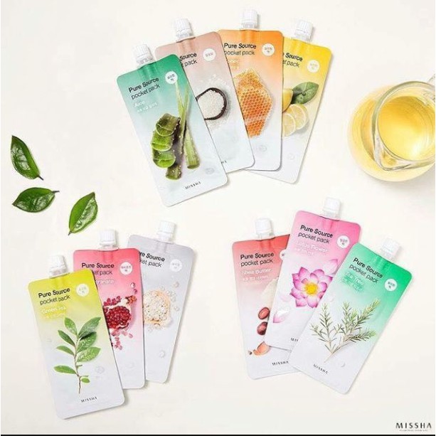 Mặt Nạ Ngủ Missha Pure Source Pocket Pack Sleeping Pack 10ml | Thế Giới Skin Care