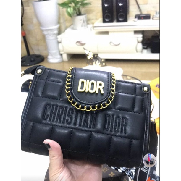 Túi Khoác Vai Dây Dù Bản To Logo Đio