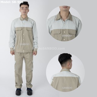 Quần áo bảo hộ lao động - Túi hộp - Vải dày - SB 906