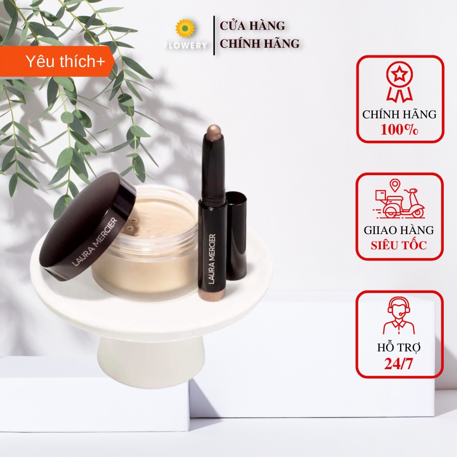 [CHÍNH HÃNG] Set phấn phủ và phấn mắt Laura mercier mini