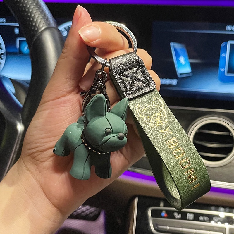 Móc Khoá Cun Dây Da Cưc Cute