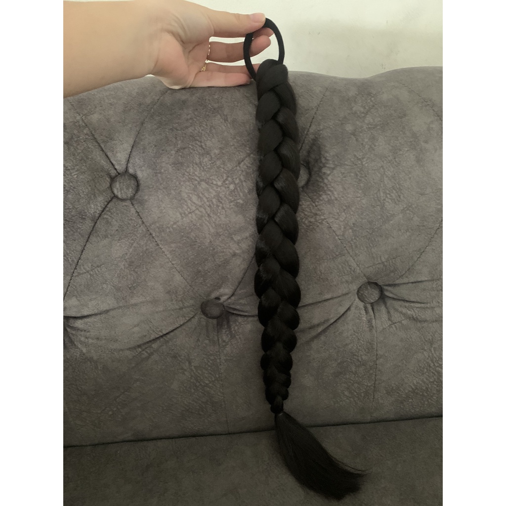 Tóc giả dây cột tóc tết bính 1 loại to, Mã 09