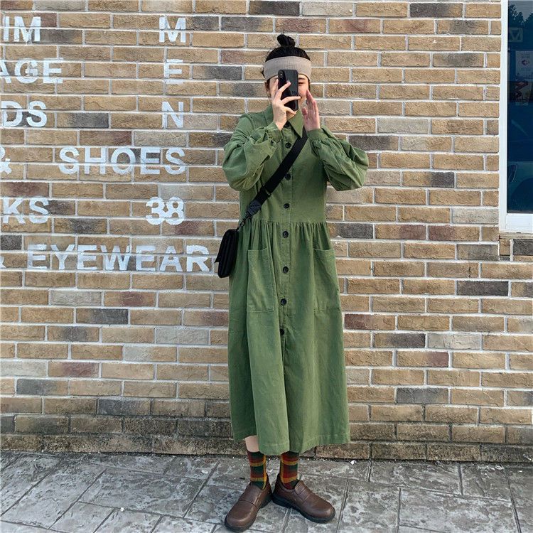 Đầm Dài Dáng Rộng Phong Cách Vintage Dành Cho Nữ