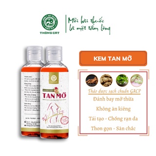 Tan mỡ bụng giảm cân Đông y gia truyền Thông cát (Since 1918) -  Combo kem tan mỡ và trà thảo mộc giảm cân HIỆU QUẢ