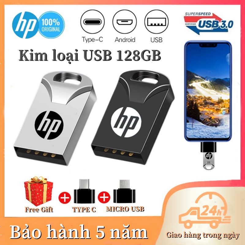 Usb 3.0 Dung Lượng 128GB Bằng Kim Loại Chống Nước