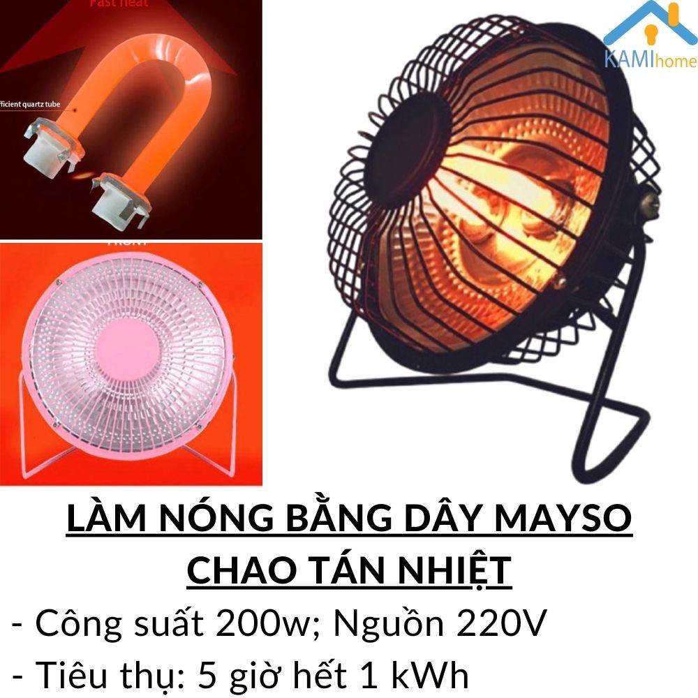 Đèn sưởi ấm mini dạng Quạt để bàn văn phòng nhà tắm cho trẻ em bé Kamivietnam 17012