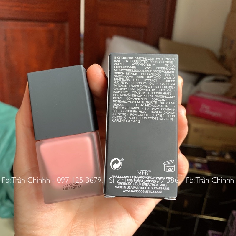 Có sẵn - Má hồng kem Nars Liquid Blush màu Orgams hồng đào trẻ trung