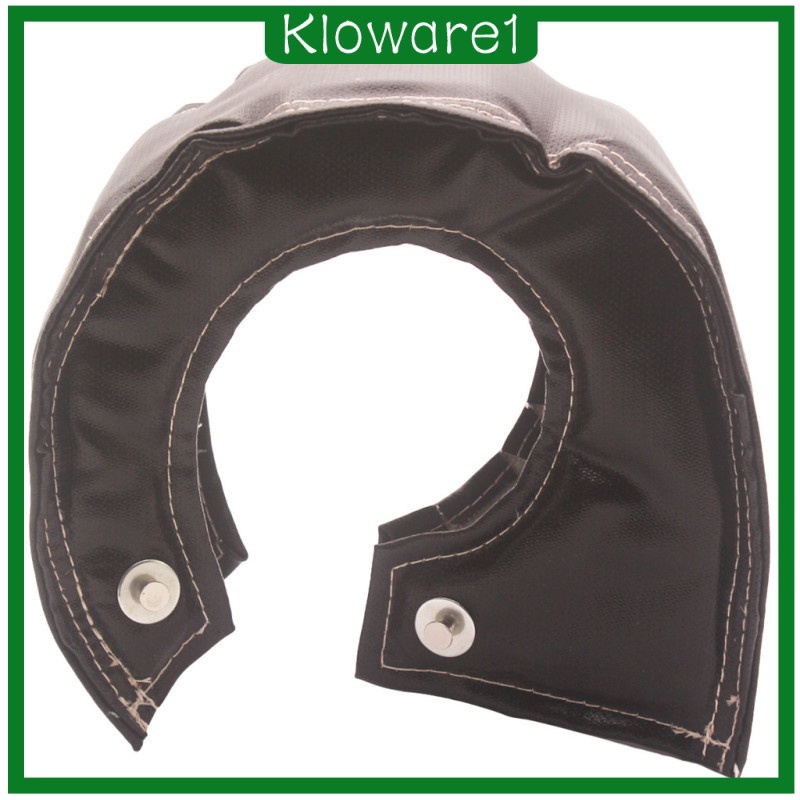 [KLOWARE1] Fiber T6 Turbo Charger BLANKET heat shield cover BLACK  , w/ 2 Springs