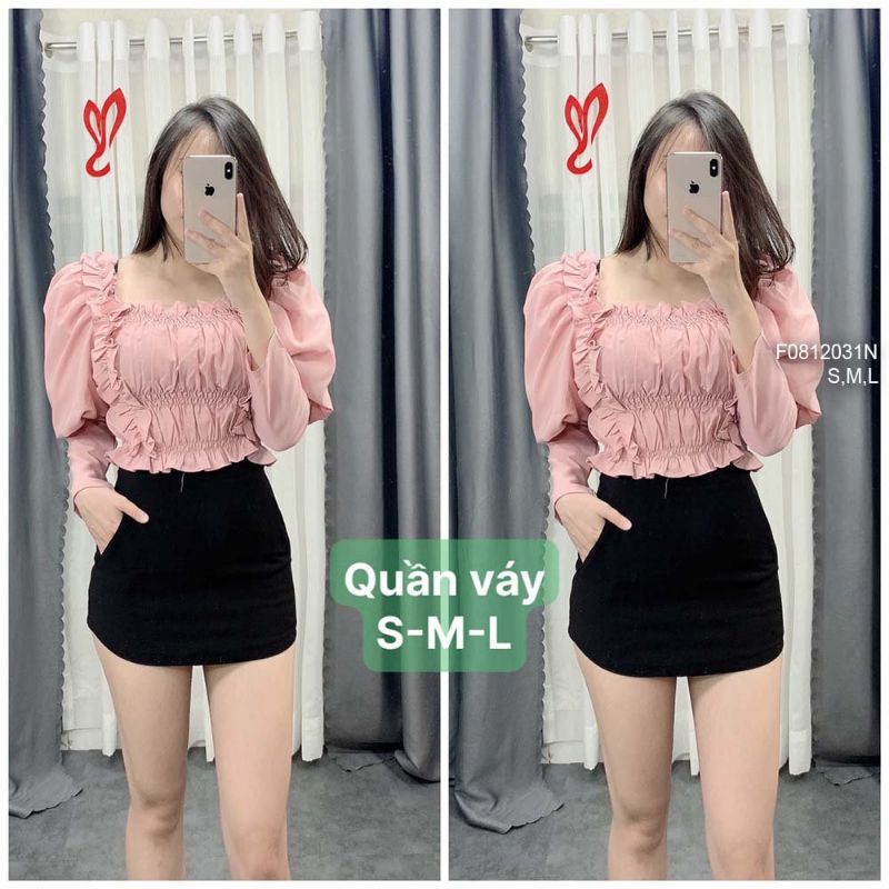 Quần giả váy hai túi xéo!0912