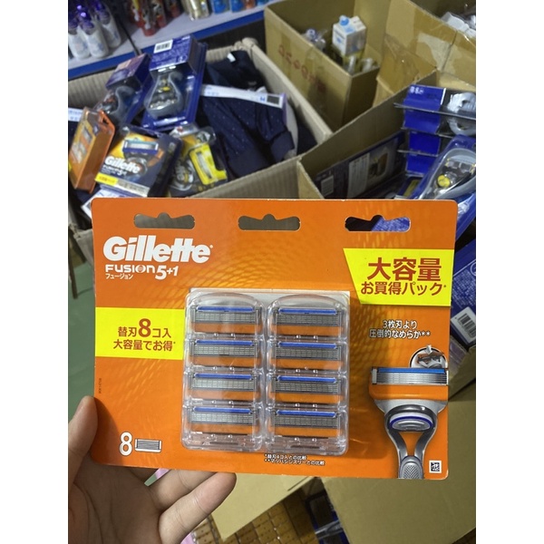 [Hàng Nhật] Hộp lưỡi dao thay thế Gillette Fusion 5+1 Nhật Bản japan (Japan)