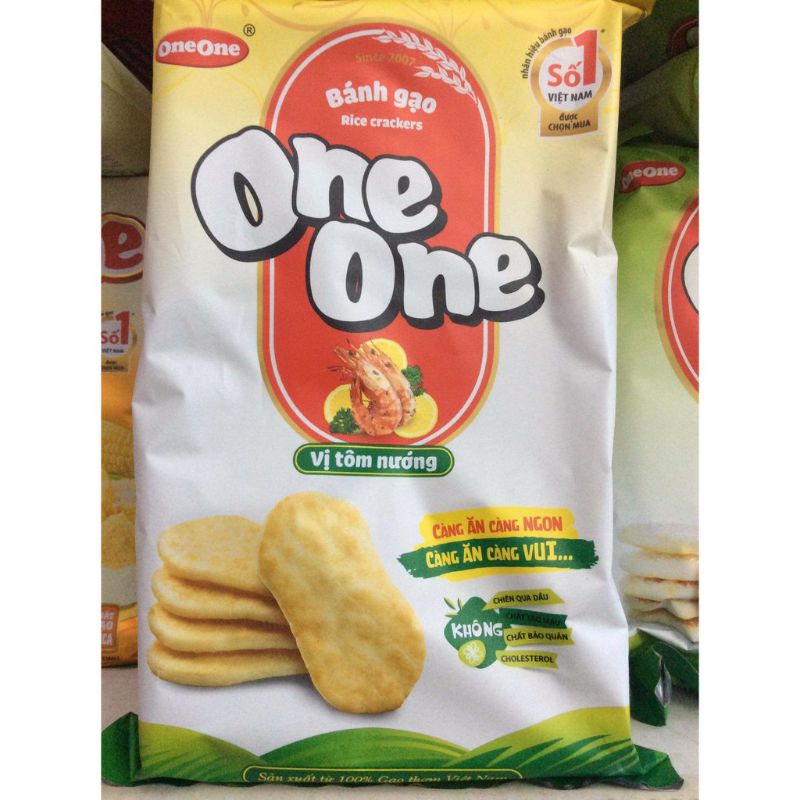 0Bánh gạo One One VỊ TÔM NƯỚNG/ VỊ BÒ NƯỚNG gói 150g