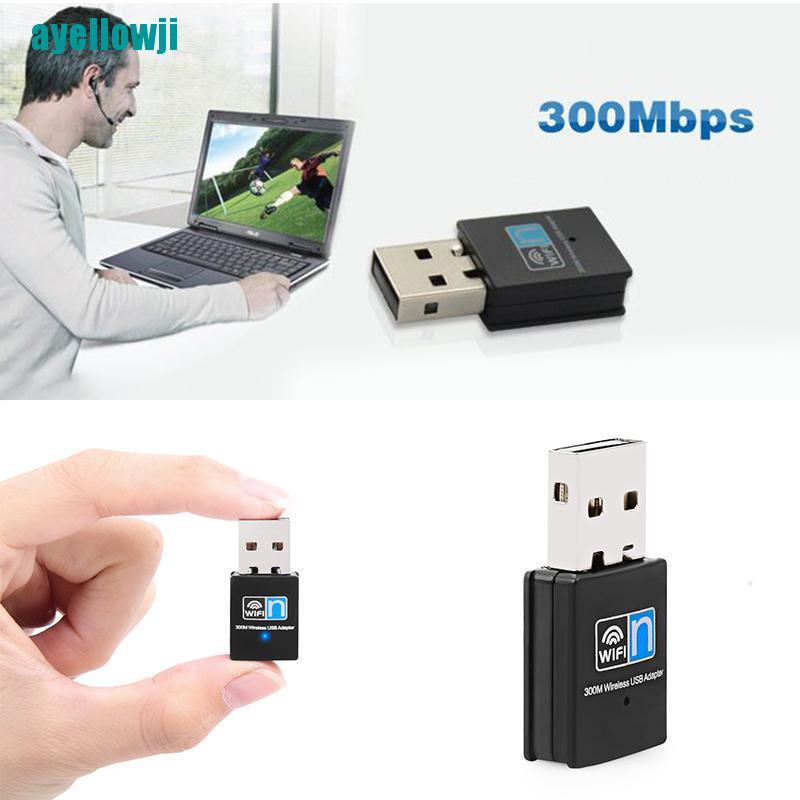 Usb Wifi Không Dây 300mbps Cho Laptop Windows 10 / 8 / 7