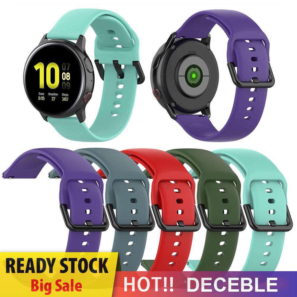 Deceble Silicone Watchband Strap Belt for Samsung Galaxy Watch Active 2 40mm 44mm S