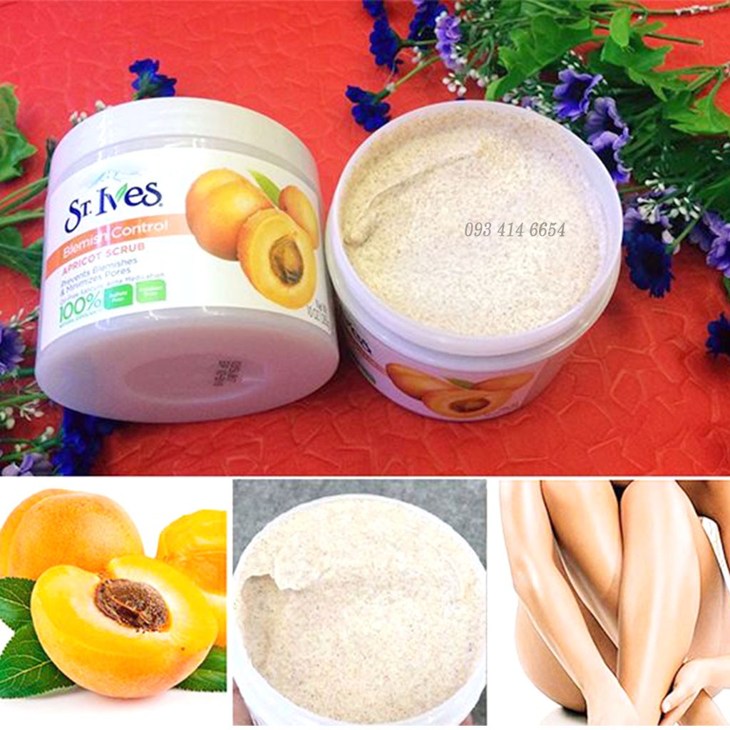 Tẩy tế bào chết  FREESHIPTẩy Tế Bào Chết St.Ives Fresh Skin Body Scrub