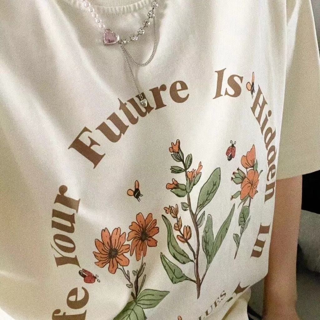 Áo Thun Tay Ngắn Dáng Rộng Thời Trang Mùa Hè Phong Cách Hàn Quốc 2022