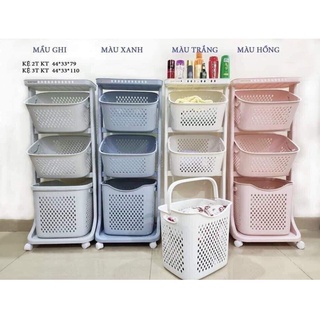 Kệ đựng đồ 3 tầng đa năng Việt Nhật - Rổ đựng quần áo 3 tầng 5567-3