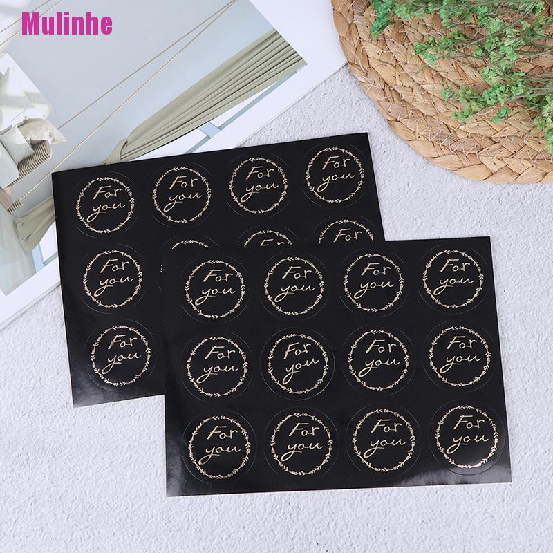 Bộ 120 Miếng Dán Hình Tròn Dùng Trang Trí Hộp Quà DIY