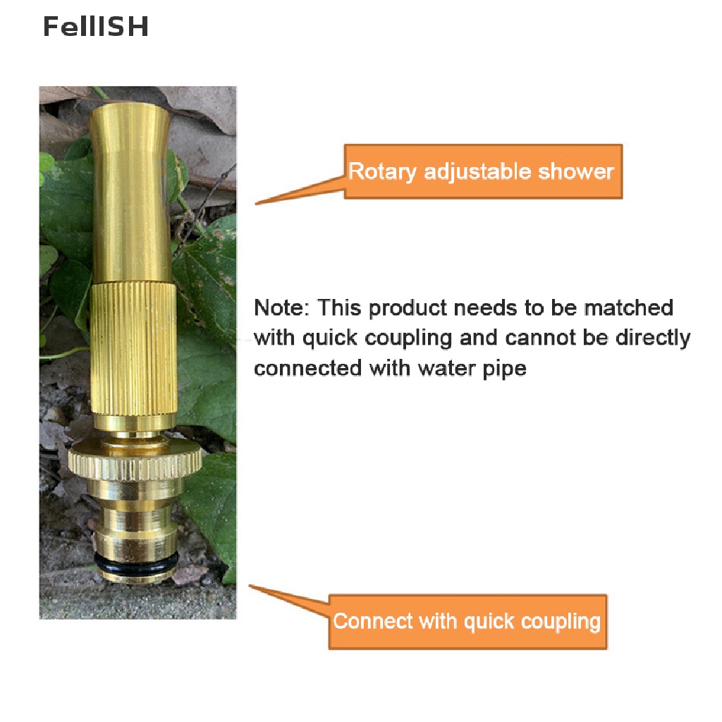 [Fel] Spray Nozzle Spray  Sprinkler High Pressure Direct Spray Garden Hose Adjustable COD