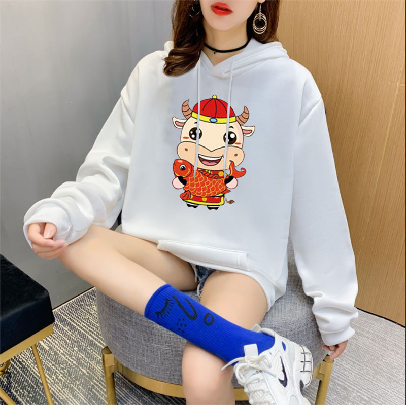 NRVP Áo Nỉ Cho Nữ Dài Tay Có Mũ Thời Trang Hàn 2020