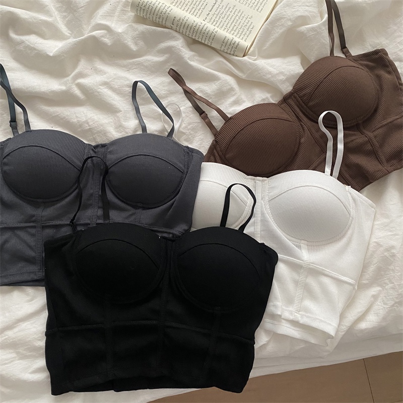 Áo lửng Xiaozhainv không tay 4 màu thời trang quyến rũ cho nữ