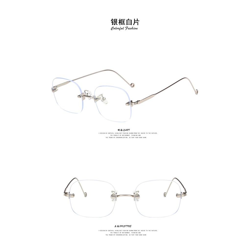 Kính mát trong suốt gọng kim loại cổ điển dành cho nam và nữ | BigBuy360 - bigbuy360.vn