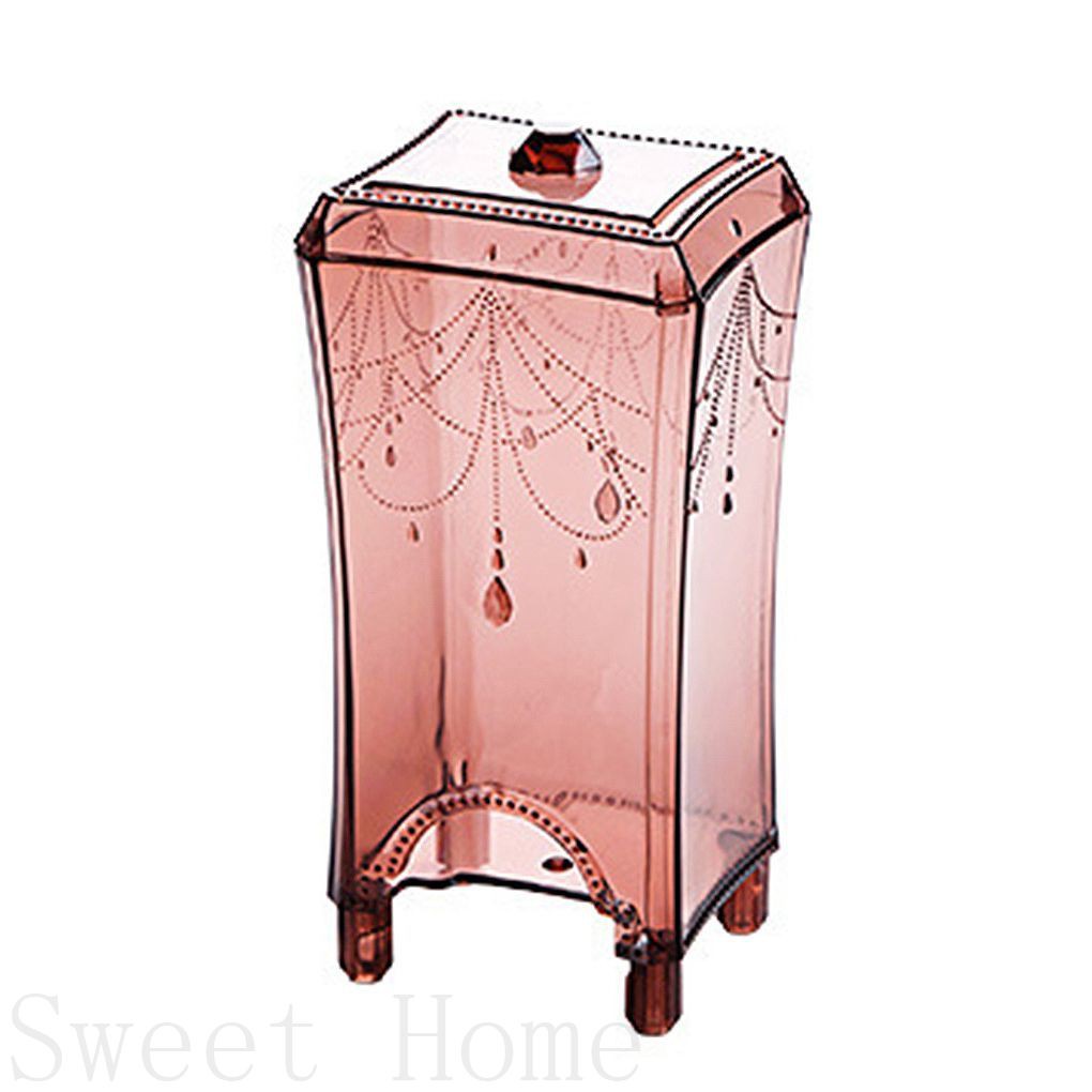 [Hàng mới về] Hộp đựng bông tẩy trang bằng nhựa trong suốt