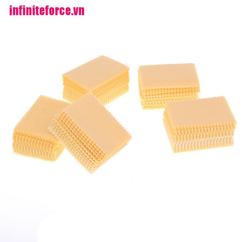 Set 100 Khăn Lau Điện Thoại / Laptop Bằng Sợi Nhỏ