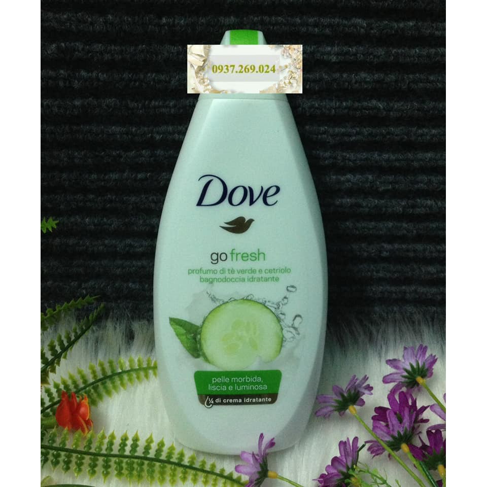 Sữa tắm Dove hương dưa leo 500ml