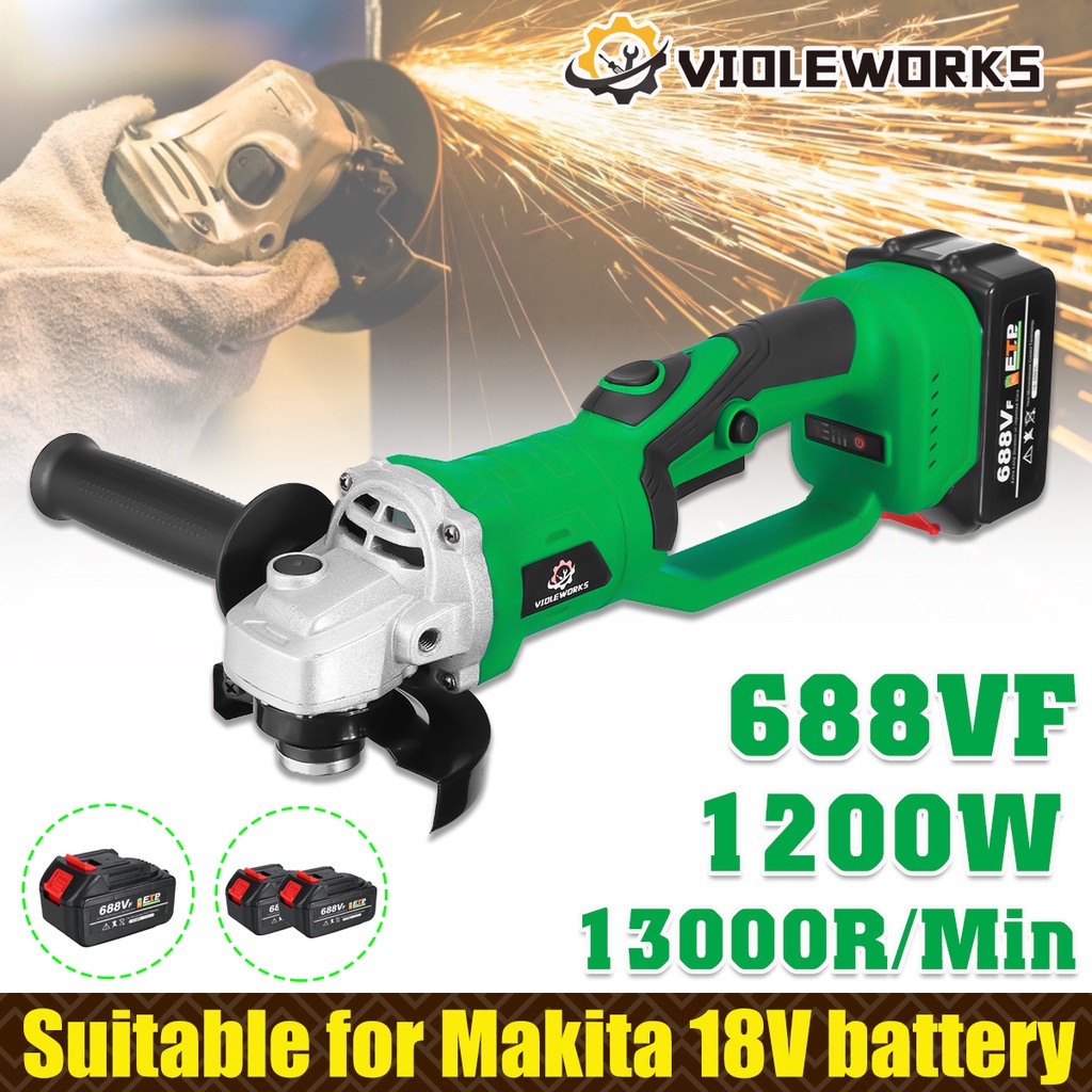 Máy Đánh Bóng 1200w 3 Tốc Độ Không Chổi Than Cho Pin 18v 688vf 100mm
