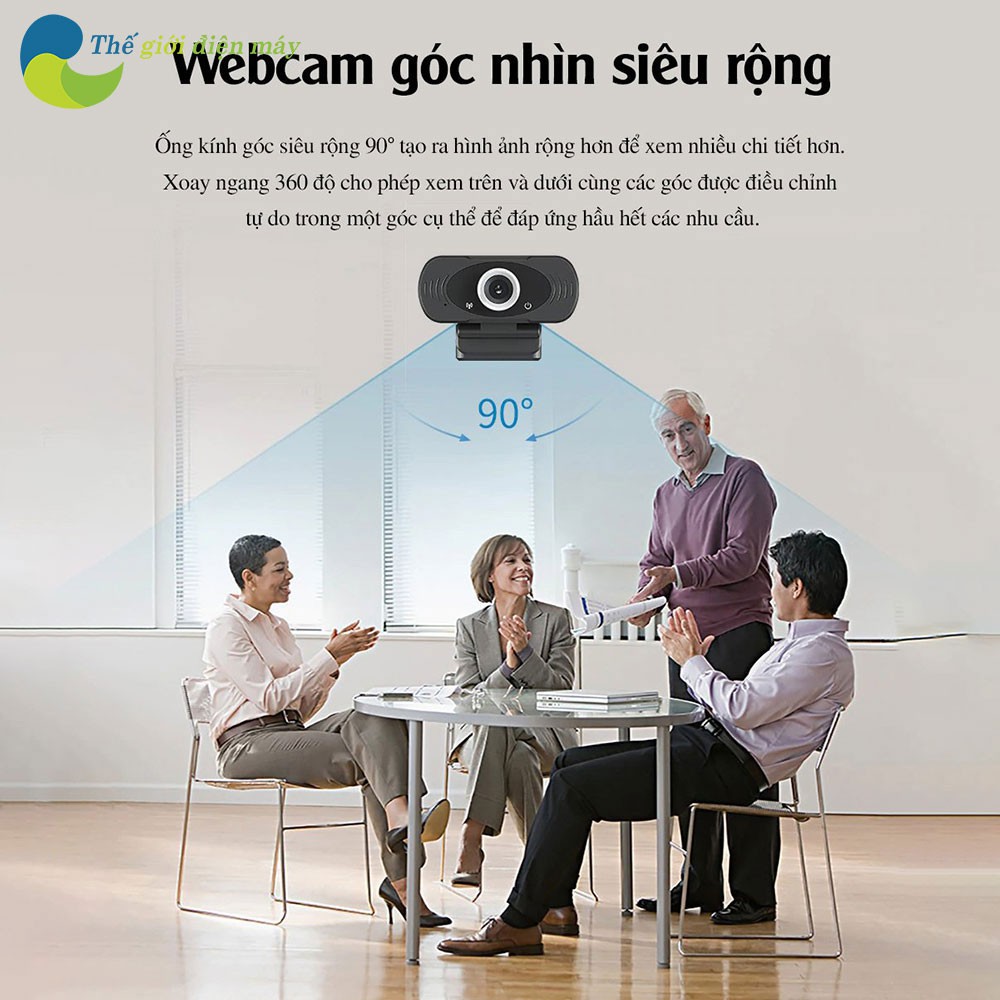 Webcam full HD 1080p Xiaomi IMILAB góc rộng 90 độ, tích hợp micro giảm ồn - Bảo hành 1 tháng - Shop Điện Máy Center