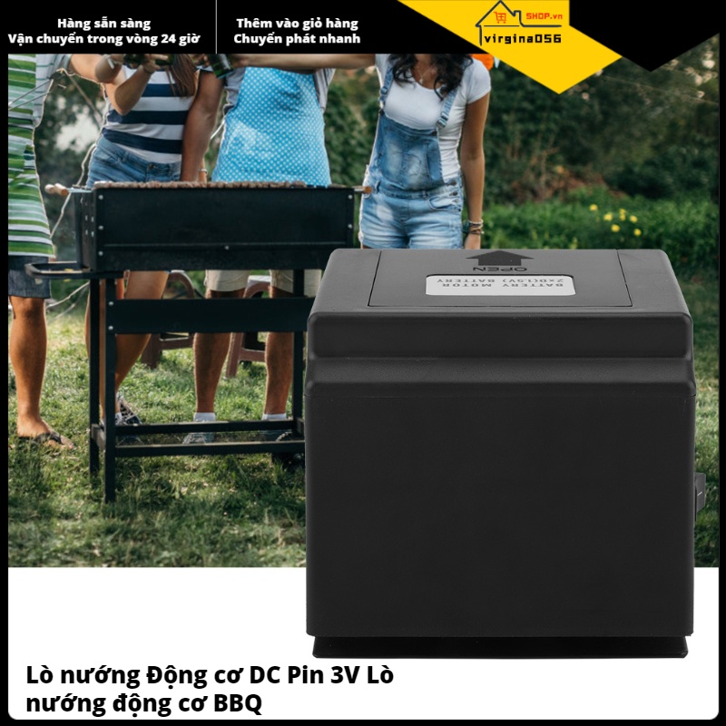 Hàng Hot Động Cơ Quay Nướng BBQ DC 3V Chạy Bằng Pin Hàng giao ngayvigina056