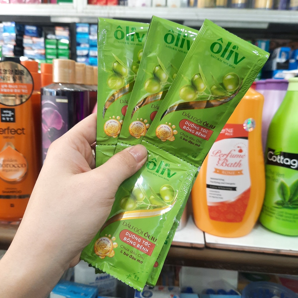 Dầu gội ôliu Ôliv dưỡng tóc bồng bềnh 5.8ml x 12 gói