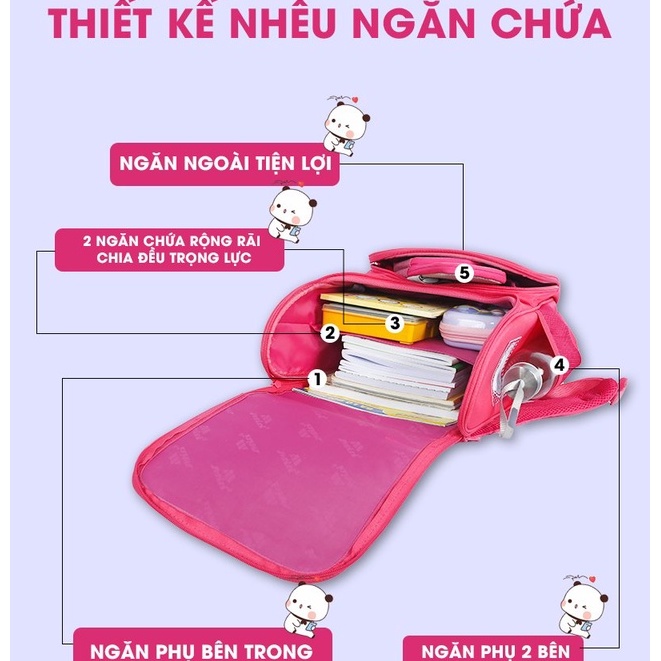 Cặp Học Sinh Chống Gù Lưng MITI cho bé gái - Mẫu mới siêu nhẹ, siêu hot.