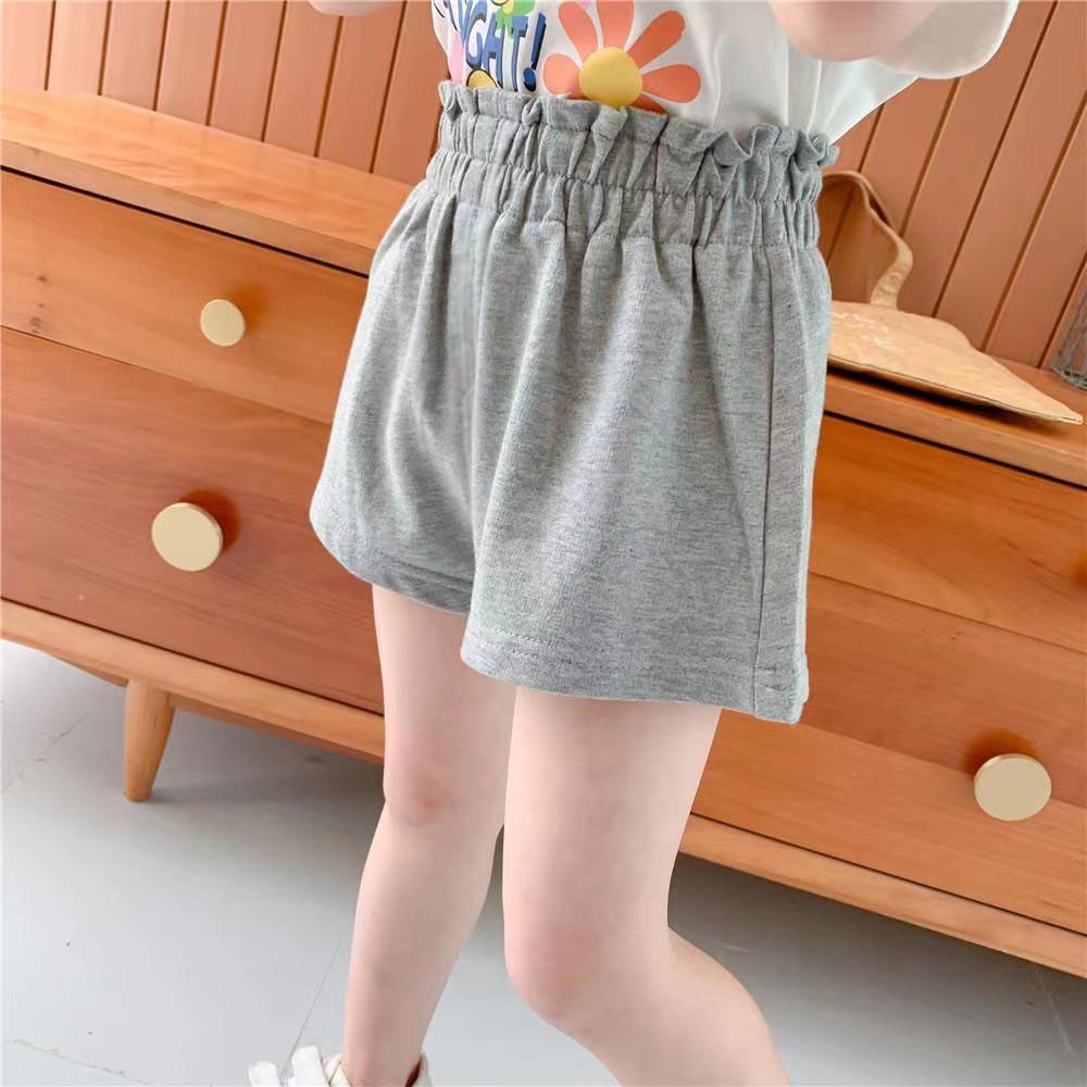 Quần Short Cotton Nguyên Chất Phong Cách Hàn Quốc Mẫu Mới Thời Trang Mùa Hè 2021 Cho Bé Gái