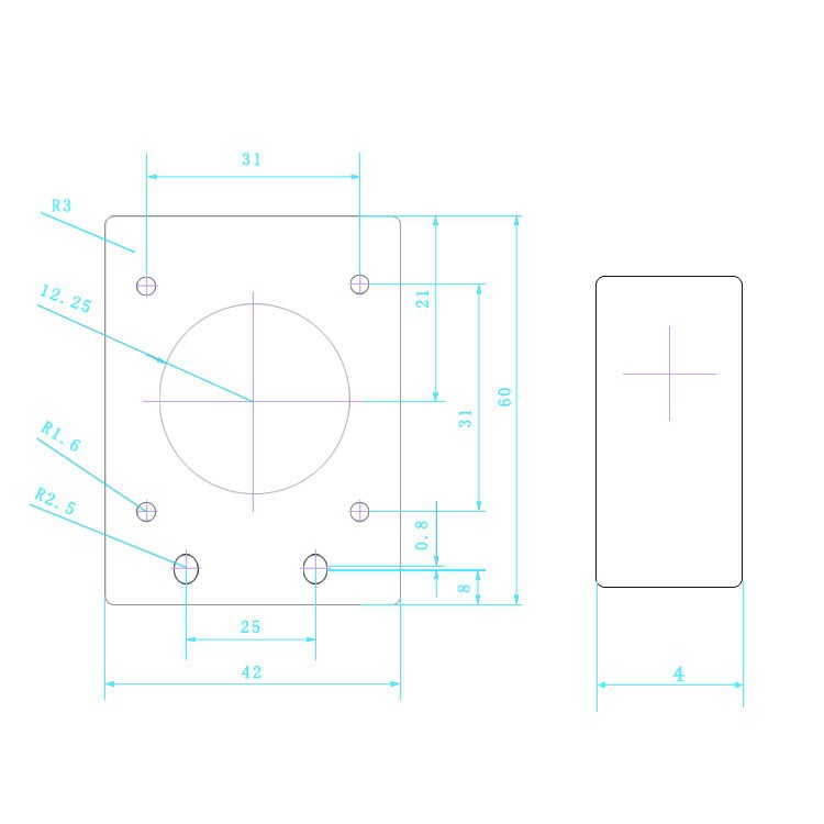 Gá động cơ bước 42 cho nhôm định hình 2020